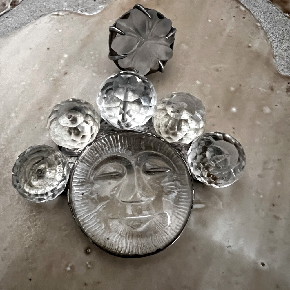 Wonderful Crystal Moon Pendant